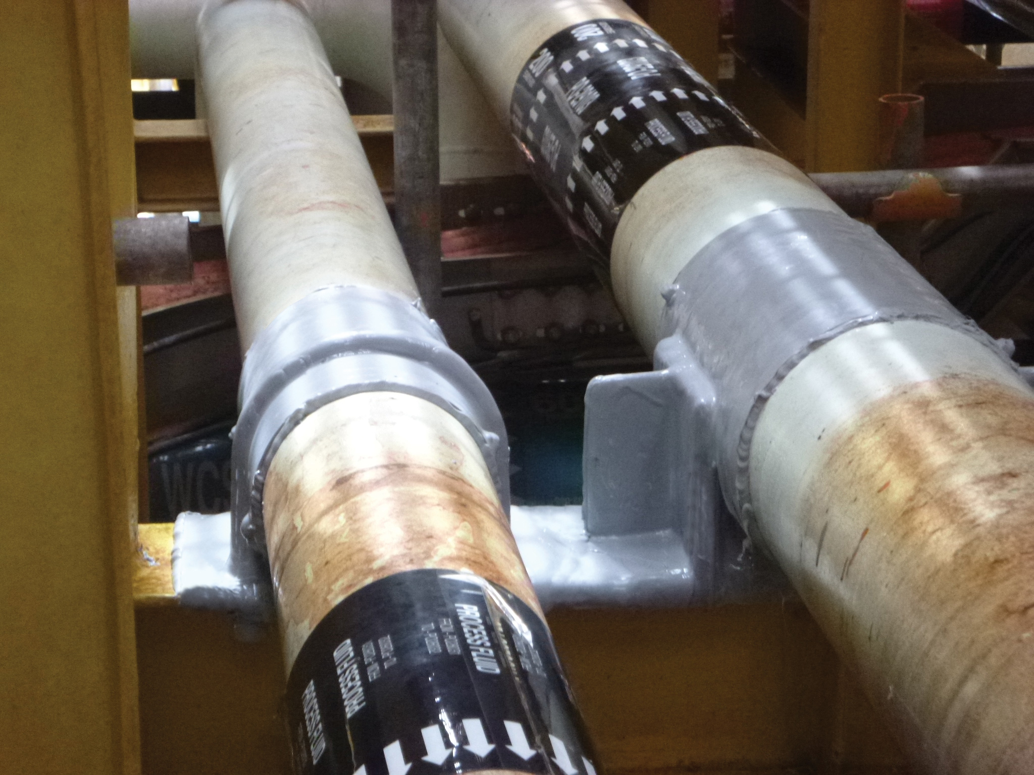 OXIFREE solution being used on piping